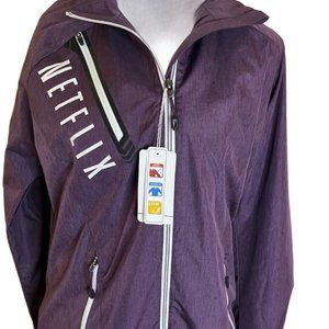NORTHEND Sport Ladies purple NETFLIX windbreaker/jacket. New with tags. Size Med